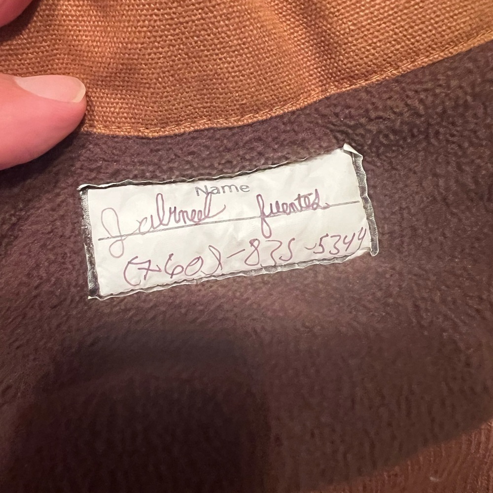 EUC Canada Workgear Kid's Wip Brown Heavy Outdoor Pocket Hood Jacket Size L - Picture 4 of 9